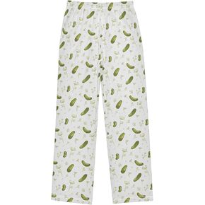 Pfrewn Boys Girls Pajama Pants Searning Pickles Cucumber Lounge PJ القيعان مع جيوب ، م
