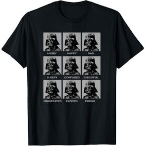 STAR WARS Boys' Darth Vader & Mandalorian Short Sleeve Crewneck T-Shirt – Sizes XS-XL