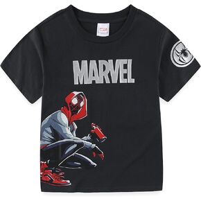Marvel Spider-Man Miles Morales Boys Short Sleeve T-Shirt for Big Kids
