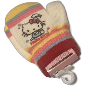 Kitty's Ivory Mittens - Winter Accessory for Toddlers & Little Girls - Officially Licensed Product