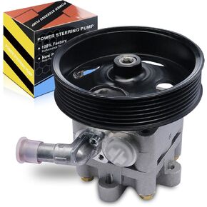 491101AA0A Power Steering Pump with Pulley, Power Assist Pump Fit for:-Nissan Altima 2007-2012 3.5L, Maxima 2009-2014 3.5L, Murano 2009-2014 3.5L, Replacement 491109N00A 49110JA100 (1 Pcs）