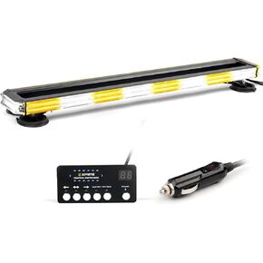 Xprite 34 بوصة 270 LED على السطح الطوارئ القوية شريط الضوء الشاقة الأضواء وميض الأضواء مع قابلة للضبط ، لسيارات البناء شاحنات العمل المحاريث بيك آب - العنبر
