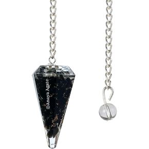Pendulum pendulum - البندول البلوري orgone - البندول dowsing من أجل العرافة ، التأمل ، شقرا الشفاء - البندول الأحجار الكريمة الطبيعية