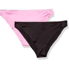 Smart & Sexy Women's No-Show Seamless Panty 2-Packs, BLACK HUE/LIGHT VIOLET V2, XX-Large