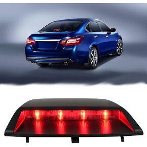 3rd Third Brake Light Full LED Rear Center Waterproof High Mount Stop Light 3rd Lamp Compatible With 2013 2014 2015 2016 2017 2018 Nissan Altima Repalcement 26590-3TS1A 26590-9HM1A