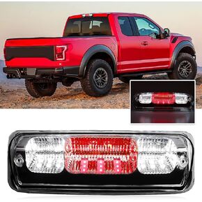 تناسب 2004-2008 Ford F150 3rd Brake Light ، لعام 2007-2010 Ford Explorer Sport Trac High Mount Brake Light Light for 7L3Z-13A613-B (عدسة واضحة للسكن الأسود)