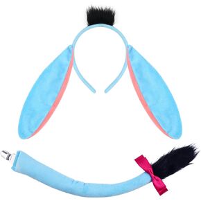2Pcs Donkey Costume Set Include Donkey Ears Headband and Tail for Halloween Party Dress Up