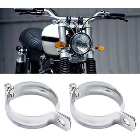 دراجة نارية انعطاف قوس الضوء ، 2pcs عالمي 32-41mm مؤشر مؤشر مؤشر مؤشر المشابك شوكة المشابك شوكة