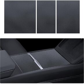 Center Console Wrap Cover Kit for Tesla 2024 2025 Model 3 Highland 2025 Model Y Juniper ABS Material Center Console Cover Carbon Fiber Design for Tesla Model 3 Accessorie