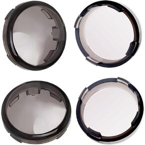 Smoke Bullet Turn Signal Light Lens Cover Compatible with Harley Sportster Touring Softail Dyna Street Glide Road Glide 883 1200