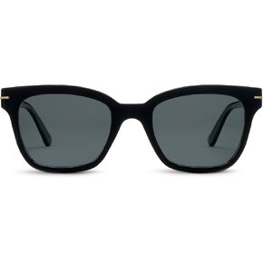 Peepers by PeeperSpecs Men's Sandy Sun Polarized Soft Square Sunglasses, Black, +0.00