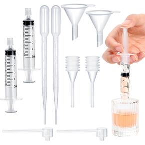10pcs Perfume Refill Tool Kit,Plastic Perfume Dispenser Transfer Tools,Travel Refill Tool Set for Liquid Cologne Fragrance Sample Essential Oils