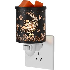 Plug in Wax Warmer,Wax melt Warmer,Candle Wax Burner, Candle Warmer,Candle Melter,for Home Office Décor and Gifts for Holiday（Moon/Flower Fairy）