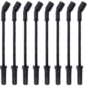 9748HH Spark Plug Wire Set Compatible with 99-06 sliverado sierra Tahoe Yukon, 10mm Spark Plug Wires Set without Heat Sheild (Black)