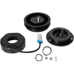 AC Compressor Clutch Kit Fit for 02-14 Silverado 1500/2500/3500 HD, 02-13 Silverado 1500/2500/3500, 2007 Silverado 1500 Classic/Silverado 2500 HD Classic, Clutch Assembly Repair Kit Replace for 1805