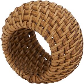 Woven Rattan Napkin Rings (Set of 4)