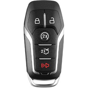 Key Fob Shell Case Replacement Fits for F ord Mustang Edge Fusion Explorer 2015-2017 Lincoln MKZ MKC MKX 2014 2015 2016 2017 Keyless Entry Remote Control Pad Cover (FCC:M3N-A2C31243300) 1 PCS