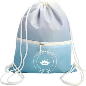 Sorority Shop Zeta Tau Alpha Drawstring Backpack, Ombre Color Design