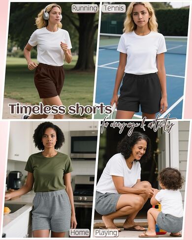 Ficerd 3 Pack Shorts Women's Gwing Shorts عالية الخصر تمرين صيفي مريح صالة قصيرة مع سراويل رياضية عصرية رياضية in Saudi Arabia