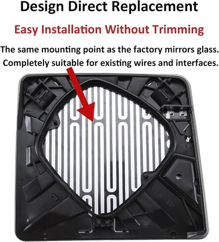 استبدال مرآة الجانب الأيمن للركاب لسيارة Ford F250 F350 F450 F550 2008-2016، F150 PICKUP TRUCK 2013 2014، F650 F750 PICKUP TRUCK 2016-2019، زجاج مرايا الرؤية الخلفية مع تسخين الطاقة in Saudi Arabia
