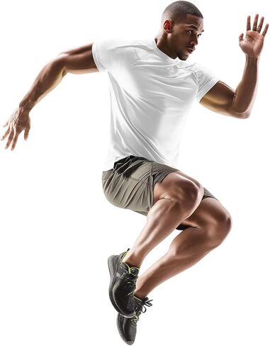 قمصان Zengjo Running للرجال الجاف الجاف تي شيرت تي شيرت رطوبة رطوبة تي شيرت لتدريب تجريب الصالة الرياضية in Kuwait
