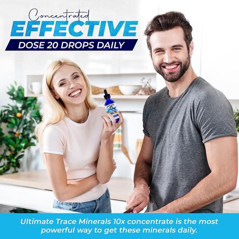 Black Earth Ultimate Trace Minerals 10x Strength, Fulvic Acid & Humic Acid, Non GMO Vegan Dropper, 1 Ounce - Ideal Supplement for Athletes in Saudi Arabia