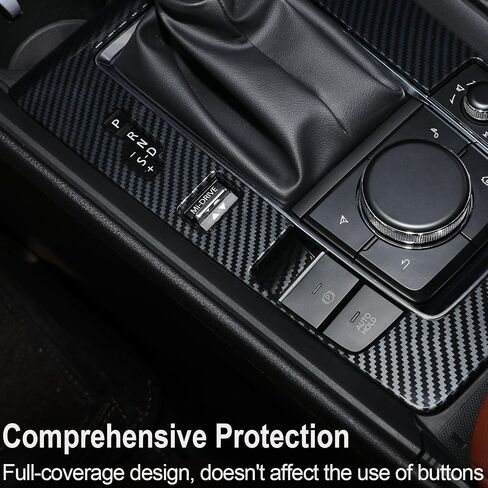Fit for Mazda CX50 2023 2024 2025 Accessories, Carbon Fiber Gear Shift Box Panel Car Center Console Cover Gear Panel Gear Shift Knob Cover Trims Frame Protection for CX 50 Interior 2026 in Kuwait