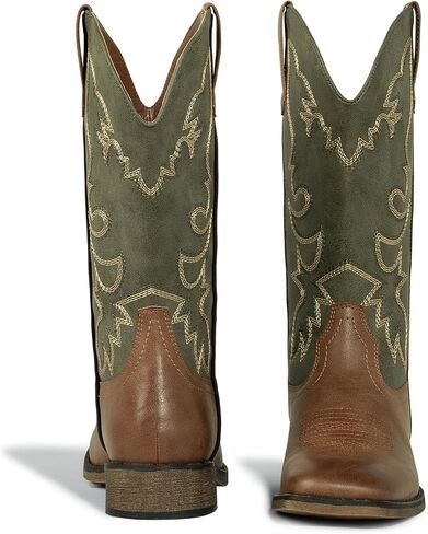 J's.o.l.e Square Toe Cowboy Cowgirl Boots for Women Mid Calf Ladies Fashion Embroidered Western Boots in Saudi Arabia