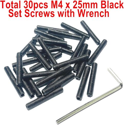 50pcs Set Screws M4 x 3mm 304 Stainless Steel Allen Head Hex Hexagon Socket Set Screws with M2 Allen Wrench,4X3mm Set Grub Screws Hex Allen Head Socket Set Screws in Saudi Arabia