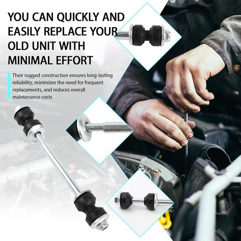 K700432 2 Pcs Front Stabilizer Sway Bar End Links Compatible With 2007-2016 Chevrolet Silverado Suburban 1500 Avalanche Tahoe GMC Sierra 1500 Yukon Cadillac Escalade Replaces 25918049 in Saudi Arabia