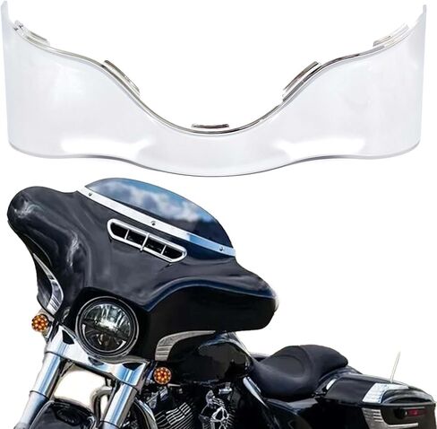 Harley Black Outer Fairing Batwing Outer Fairing Skirt Motorcycle Fairing Lower Trim Skirt for Touring Electra Glide Ultra Limited FLHX FHLT FLH 2014-2023 (Black) in Saudi Arabia