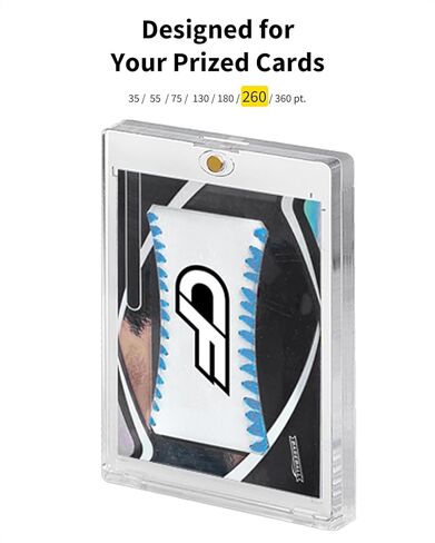 180pt Magnetic Card Holders for Trading Cards - 1 Pack Clear One Touch Hard Cases with Stronger Magnet, UV Protection in Saudi Arabia