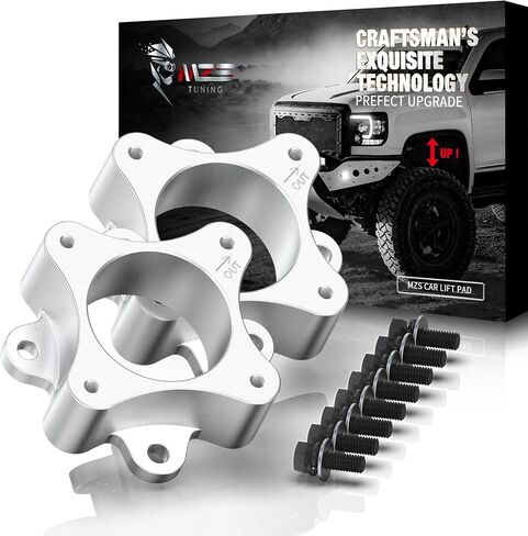 MZS Leveling Kit 2 inch Front Lift Strut Spacers Compatible with 2007-2024 Tundra (Not For TRD Pro) | 2008-2022 Sequoia 2X2 4X4 Aluminum in Saudi Arabia
