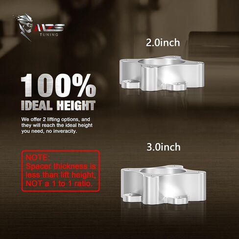 MZS Leveling Kit 2 inch Front Lift Strut Spacers Compatible with 2007-2024 Tundra (Not For TRD Pro) | 2008-2022 Sequoia 2X2 4X4 Aluminum in Saudi Arabia