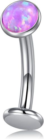 VCMART Floating Titanium Belly Button Ring G23 Titanium Internally Threaded Belly Button Piercing 14G Hypoallergenic Belly Rings for Women 10mm 12mm 14mm Long Belly Piercing Jewelry in Saudi Arabia