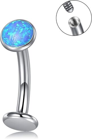 VCMART Floating Titanium Belly Button Ring G23 Titanium Internally Threaded Belly Button Piercing 14G Hypoallergenic Belly Rings for Women 10mm 12mm 14mm Long Belly Piercing Jewelry in Saudi Arabia
