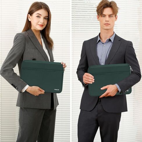 MOSISO Laptop Sleeve 13-14 inch Compatible with MacBook Air 13 inch M3 M2 M1, Compatible with MacBook Pro 13/14, 13.3 inch Neoprene Carrying Laptop Case Bag with Horizontal Pocket for Men Women, Black in Saudi Arabia