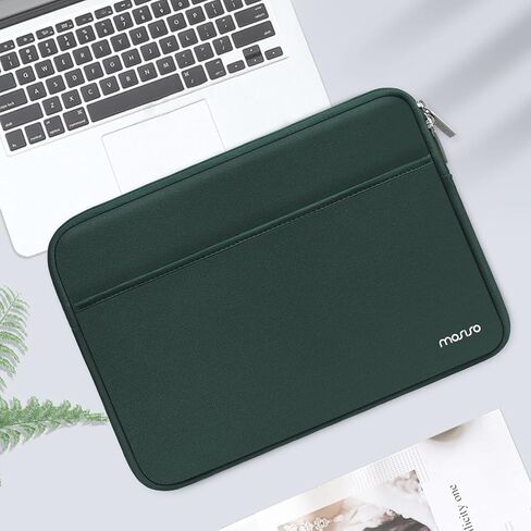 MOSISO Laptop Sleeve 13-14 inch Compatible with MacBook Air 13 inch M3 M2 M1, Compatible with MacBook Pro 13/14, 13.3 inch Neoprene Carrying Laptop Case Bag with Horizontal Pocket for Men Women, Black in Saudi Arabia