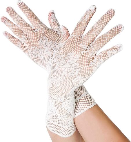 Luwint Women's Fishnet Long Finger Gloves in Saudi Arabia