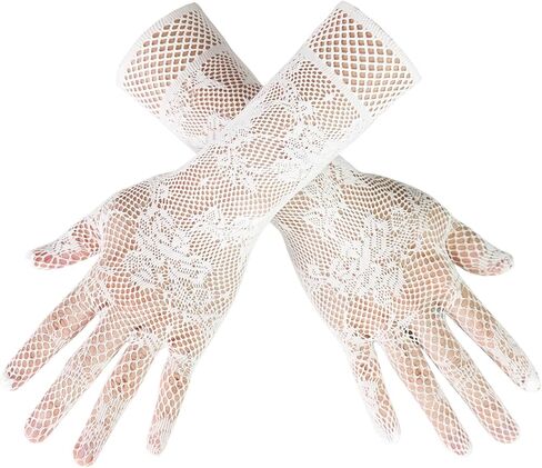 Luwint Women's Fishnet Long Finger Gloves in Saudi Arabia