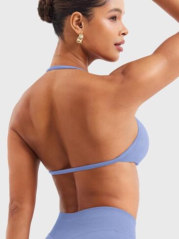 YEOREO SoftHue Impact Strappy Halter Bra for Sports Women Workout Padded Gym Yoga Bra in Saudi Arabia