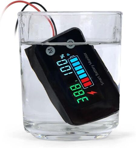 ترقية مراقبة بطارية IPX7 مقاومة للماء ، 12V 24V 36V 48V 60V 72V اختبار البطارية للسيارة ، عربة الجولف ، RV ، القارب. in Kuwait