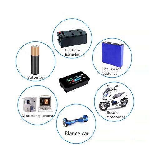 ترقية مراقبة بطارية IPX7 مقاومة للماء ، 12V 24V 36V 48V 60V 72V اختبار البطارية للسيارة ، عربة الجولف ، RV ، القارب. in Kuwait