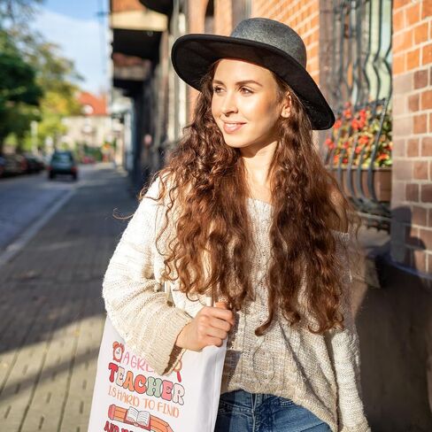 Chunful 10 Pack Teacher Bags Bags Press Presamptiation Gifts Bulk Inspirational for Women Christmas Gift Facs Rainbow Facs in Kuwait