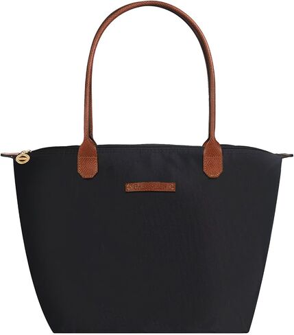 Waterproof Nylon Tote bag for Women Lightweight Designer Handbag with Zipper Stylish and Durable Purse in Saudi Arabia