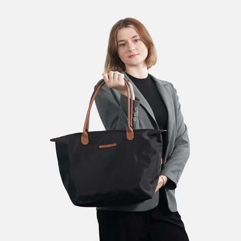Waterproof Nylon Tote bag for Women Lightweight Designer Handbag with Zipper Stylish and Durable Purse in Saudi Arabia