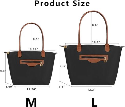 Waterproof Nylon Tote bag for Women Lightweight Designer Handbag with Zipper Stylish and Durable Purse in Saudi Arabia