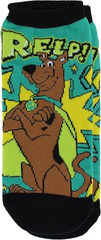 HIM Womens Scooby Doo Socks - 5 Pack Low Cut Scooby Socks - Scooby -doo و Mystery Machine - حجم الحذاء 4-10 in Kuwait