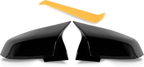 Replacement Wing Mirror Covers ABS Stylish Design Easy Installation Scratch - Resistants Exterior Accessories for B M W 1 2 3 4 Series X1 F20 F22 F23 F30 F31 F32 F33 (Carbon Fiber Pattern) in Saudi Arabia