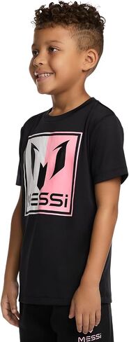 Boys' Lifestyle Short Sleeve Top, Standard Shirt with Logo, Comfortable Fit in Saudi Arabia